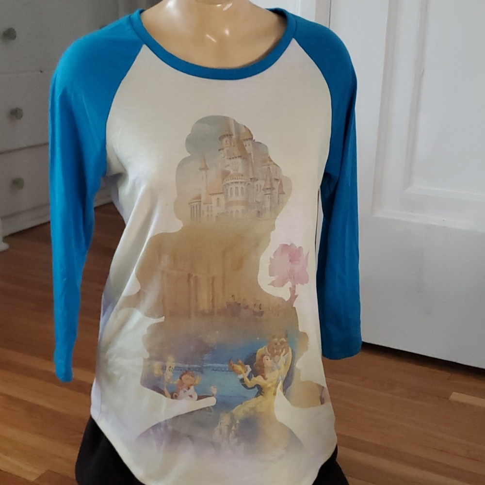 Beauty and the Beast 3/4 Sleeve Raglan Tee